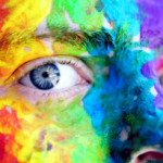 rainbow makeup - canva
